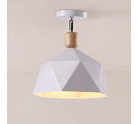 Mengjay Eclairage plafond nordique,Lustre de Plafond Chambre,Moderne Plafond Éclairage Lustre Pendentif Luminaire En Métal Lampe Plafonnier,pour Salon Cuisine Chambre Restaurant Café (Blanc)