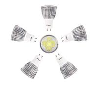 Mengjay®GU10 LED 6W équivaut à une ampoule 50W blanc froid 6000K 520 lumens, angle de faisceau non dimmable 120 ° AC85-265V (5 pièces)
