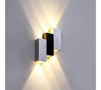 Mengjay Lampe Murale LED 6W Moderne Appliques Murales IP65 Étanche Applique Luminaire En Aluminium Up Down Décoratif Spot Lumière Nuit Lampe pour Salon Chambre Hall Escalier Pathway