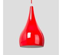 Mengjay Lampe Pendentif/Suspension E27 en Métal Plafonnier Suspensions Lumiere Suspension Luminaire Moderne Plafonnnier Luminaires Metal Rouge Plafond Lumière éclairage.