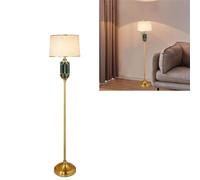 Mengjay Lampe sur Pied en céramique de Style européen, lampadaire Douille E27, Lampe Haute, luminaires de Salon et de Chambre à Coucher (B)