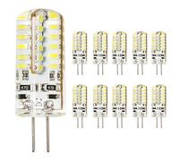 Mengjay® Lot de 10 ampoules LED G4 3 W Blanc chaud 12 V CC avec 48 x 3014 SMD 220~250 lm 360° G4