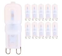 Mengjay® Lot de 10 ampoules LED G9 2,5 W Blanc chaud 220 lm Angle d'éclairage 360°