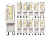 Mengjay Lot de 10 ampoules LED G9 Bombilla - 3 W/250 lm - Super brillantes LED de Bombillas 33 SMD 2835 LED 30 W Bombilla Halógena Equivalente 360 Grados ángulo de Haz Omni Directional (Blanco Cálido)