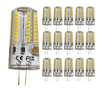mengjay® Lot de 15 ampoules LED G4 5 W 320 lm 64 x 3014 SMD LED blanc chaud (3000 K) AC 12 V Angle d'éclairage 360°