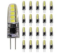 Mengjay Lot de 20 ampoules LED G4, blanc froid 3 W 220 V, remplacement pour ampoules halogènes 25 W, 10 SMD 2835, AC 220-240 V, 240 lumens 360 degrés