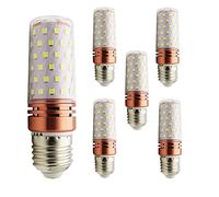 Mengjay® Lot de 5 ampoules LED E27 - Répartition de la lumière à 360 °, 220 V 16 W, blanc froid 6000 K, non dimmable, remplace les lustres, les ampoules halogènes en épi de maïs
