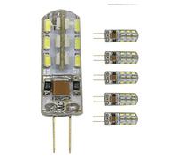 Mengjay®, Lot de 5 ampoules LED G4 1,5 W, AC 220-240 V, 24 LED SMD 3014, angle d'éclairage 360°, blanc froid 6000 K