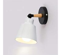 Mengjay Luminaires Moderne E27 Edison Applique Murale Industrielle en Métal Loft Lampe pour Café Bar Couloir Salle à Manger Salon Chambre (Noir) (Blanc)