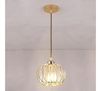 Mengjay Moderne Crystal Plafonnier, mini-plafonds autour du cristal et du métal, lumière de plafond fin E27 Lampe Plafond lumineux pour la chambre à coucher Salon Cuisine. (Lustre)