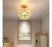 Mengjay Plafonnier Moderne,Lampe à suspension,Suspension Luminaire,Plafonnier Petal,Ferronnerie+PVC,Tête de lampe E27,Parfait pour chambre Salon Couloir. (Jaune)