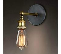 Mengjay Rétro Luminaire Applique Murale Style Industriel Réglable Finition de Laiton Éclairage Vintage Edison Lampe Douille E27 pour pour Décoration de Maison, Bar, Restaurants, Café