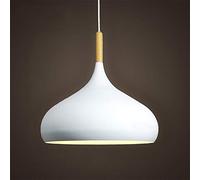 Mengjay Suspension Luminaire Vintage E27 Rétro Industrielle en Métal Lampe Pendante Plafonnier Installation pour Eclairage Cuisine Salle à manger Salon Corridor Couloir et Restaurant,Blanc