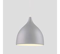 Mengjay Trade E27 Métal Moderne Suspensions Luminaires Retro Plafonniers Luminaire Edison de Culot E27 Suspensions Eclairage de Plafond Gris Suspensions Luminaires Lampe(Ampoule non incluse)