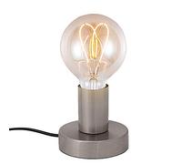 Mengjay Trade Lampe de chevet bureau table chambre de nuit ampoule E27 edison classique design vintage industrielle retro a poser moderne salon (ampoules non incluses) Argent