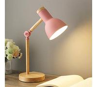 Mengjay Trade Lampe de Chevet LED Intérieur, Lampe de Table,créative nuit lumières en métal, E27 lampe de lecture avec interrupteur,lampes de bureau de chevet éclairage salon & chambre,Rose
