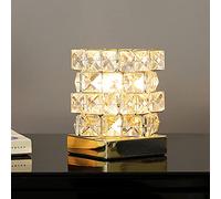 Mengjay Trade Lampe de Table en Cristal, Lampe de Chevet utilisée pour la décoration intérieure, Cristal de Mode Créatif Lampe de Table avec Douille E27, pour salon chambre hôtel (pas d'ampoule) (A)