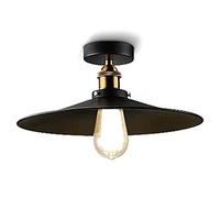 Mengjay Trade Plafonnier rétro vintage - Éclairage de plafond industriel en forme de parapluie en métal Suspension moderne E27, douille pour max. 60W, pour cuisine restaurant. (30cm)