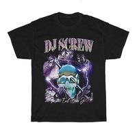 MENGJI DJ Screw Vintage 90'S Inspired Rap T-Shirt XXL