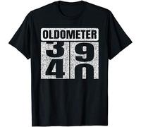 MENGJI Oldometer 39-40 40Th Birthday 40 Year Old Funny Gifts Idea T-Shirt Birthday Gift