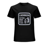 MENGJI Street T-Shirt Lagwagon - Putting Music in The Place Black M