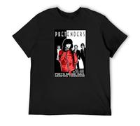 MENGJI Street T-Shirt Thomlarryca The Pretenders Band Poets Music Hall Leisure Black S