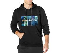 MENGJI Subnautica Shirt Indie Hooded Long Sleeve Shirt Black M