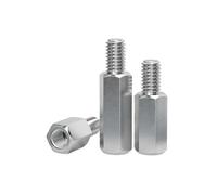 MengJiu Entretoise hexagonale en acier inoxydable 303 M3 M4 M5 M6 M8 M10 mâle vers femelle, vis d'espacement for piliers de colonne, boulons support for PCB(25mm,M8(Head 12mm)-1pcs)