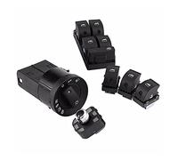 MENGKE 1 SET 6PCS OEM Carte phare de la voiture Miroir Master Master Electric Power Command Commutateur Kit adapté à Audi A4 B6 B7 2002-2008