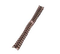 MENGKE 13mm 17mm 20mm 21mm Bracelet En Acier Inoxydable Accessoires De Montre For Hommes 20mm Compatible Avec Le Bracelet De Montre Rolex Étanche For Femmes(Rose,21mm)