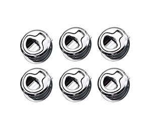 MENGKE 2/4 / 6pcs Casier de Verrouillage à Trappe Marine Bateau de Petite Taille Chappy Trappe Slam Loquet RV Yacht Camper Deck Pont en Acier Inoxydable(6 PCS)
