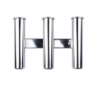 MENGKE 3 Tige de Tube Tige Triple Acier Inoxydable Vertical Multi-Usage de la Tige de pêche à pêche Murale Style Suspendu for Bateau Yacht