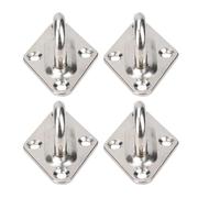 MENGKE 304 en Acier Inoxydable Plafond Mur de Montage Mural Heavy Duty Tight Plaque d'œil Ajustez for Bateau de balançoires de Yoga hamacs 1xcf(8mm)