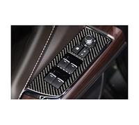 MENGKE 4 PCS Real Fibre de carbone Patch intérieur de la fenêtre de gauche de la fenêtre d'entraînement de gauche Autocollants de panneau adapté à Mazda CX-9 2019-202020