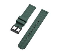 MENGKE Bracelet De Montre 18mm 20mm 22mm, Nouveau Design, Bracelets De Montre En Caoutchouc Fluoré À Dégagement Rapide For Montres Intelligentes(Green Black,22mm)