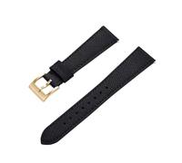 MENGKE Bracelet De Montre en Cuir Cousu Vintage À Dégagement Rapide, Bracelets De Montre en Cuir 18mm 19mm 20mm 21mm 22mm 23mm 24mm(Black Gold_21mm)