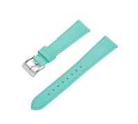 MENGKE Bracelet De Montre en Cuir Cousu Vintage À Dégagement Rapide, Bracelets De Montre en Cuir 18mm 19mm 20mm 21mm 22mm 23mm 24mm(SkyBlue Silver_24mm)
