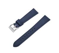 MENGKE Bracelet De Montre En Cuir Cousu Vintage, Nouveau Design À Dégagement Rapide, 18mm 19mm 20mm 21mm 22mm 23mm 24mm, Bracelets De Montre En Cuir Saffiano(Blue,18mm)