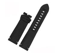 MENGKE Bracelet de montre en cuir et nylon de 22 mm compatible avec Mido Navigator M026.629/430 Ocean Star M042.430 Citizen bracelet de montre en toile étanche noir bleu(Black-no buckle)