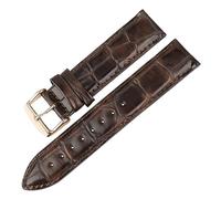 MENGKE Bracelet De Montre En Cuir Véritable De Qualité 13mm 14mm 16mm 17mm 18mm 19mm 20mm Bracelets De Montre Compatibles Avec DW(Coffee-RG,19mm)
