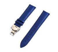 MENGKE Bracelet De Montre en Cuir Véritable Grain De Crocodile for Hommes Et Femmes 12mm 13mm 14mm 15mm 16mm 17mm 18mm 19mm 20mm 21mm 22mm 24mm Bracelet De Montre(Light Blue,18mm)