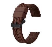 MENGKE Bracelet De Montre en Silicone, Bracelet De Remplacement De Montre for Hommes Et Femmes, Bracelet en Caoutchouc Étanche 18mm 20mm 22mm 24mm(Brown_18mm)