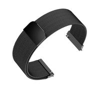 MENGKE Bracelet De Montre Magnétique Milanais En Acier Inoxydable, Bracelet De Remplacement En Maille Métallique Compatible Avec La Montre Huawei GT3 16 Mm 18 Mm 20 Mm 22 Mm(Black,18mm)