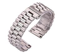 MENGKE Bracelet en acier inoxydable Bracelet Femmes Hommes Solde Solid Metal Watch Strap 16mm 18mm 20mm 21mm 22mm Accessoires(21mm)