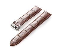 MENGKE Bracelet En Cuir Compatible Avec Cartier Tank Solo, En Cuir De Vache, 22mm, For Hommes Et Femmes, Boucle Pliante, Accessoires De Bracelet De Montre(Brown,16mm)
