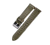 MENGKE Bracelet En Cuir De Crocodile Fait Main Noir À Dégagement Rapide Ultra-mince 18 20 22MM Bracelet De Montre Bracelet Souple Bracelet For Hommes De Style Rétro, One Size, agate