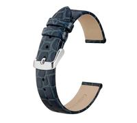 MENGKE Bracelets De Montre En Cuir Véritable For Femmes, 8mm, 10mm, 12mm, 14mm, 16mm, 18mm, 19mm, 20mm, Bracelet De Remplacement, Nouvelle Collection(Blue,18mm)