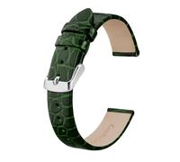 MENGKE Bracelets De Montre En Cuir Véritable For Femmes, 8mm, 10mm, 12mm, 14mm, 16mm, 18mm, 19mm, 20mm, Bracelet De Remplacement, Nouvelle Collection(Green,20mm)