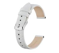 MENGKE Bracelets De Montre En Cuir Véritable For Femmes, 8mm, 10mm, 12mm, 14mm, 16mm, 18mm, 19mm, 20mm, Bracelet De Remplacement, Nouvelle Collection(White,12mm)