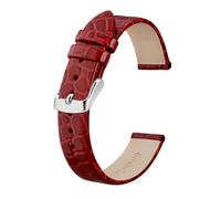MENGKE Bracelets De Montre En Cuir Véritable For Femmes, 8mm, 10mm, 12mm, 14mm, 16mm, 18mm, 19mm, 20mm, Bracelet De Remplacement, Nouvelle Collection(Red,14mm)